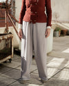 BASERANGE Cotton Ribbed Pants Portugal BAS-TRWA-CH-WI24-HL Grey-blue